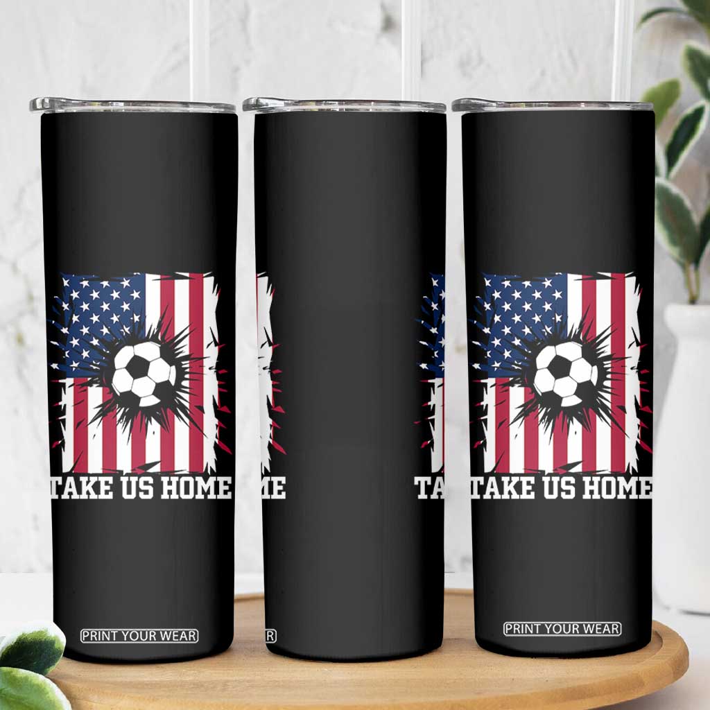 USA Soccer Game Day Skinny Tumbler Take Us Home TS12 Print Your Wear