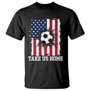 USA Soccer Game Day T Shirt Take Us Home TS12 Black Print Your Wear