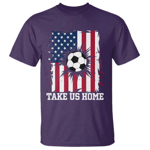 USA Soccer Game Day T Shirt Take Us Home TS12 Purple Print Your Wear