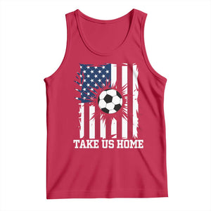 USA Soccer Game Day Tank Top Take Us Home TS12 Red Print Your Wear