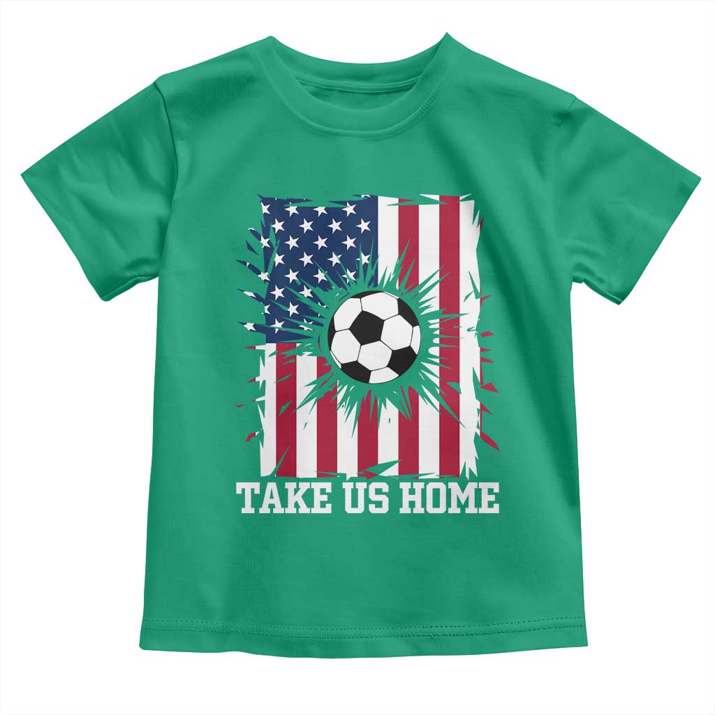 USA Soccer Game Day Toddler T Shirt Take Us Home TS12 Irish Green Print Your Wear