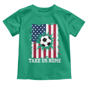 USA Soccer Game Day Toddler T Shirt Take Us Home TS12 Irish Green Print Your Wear
