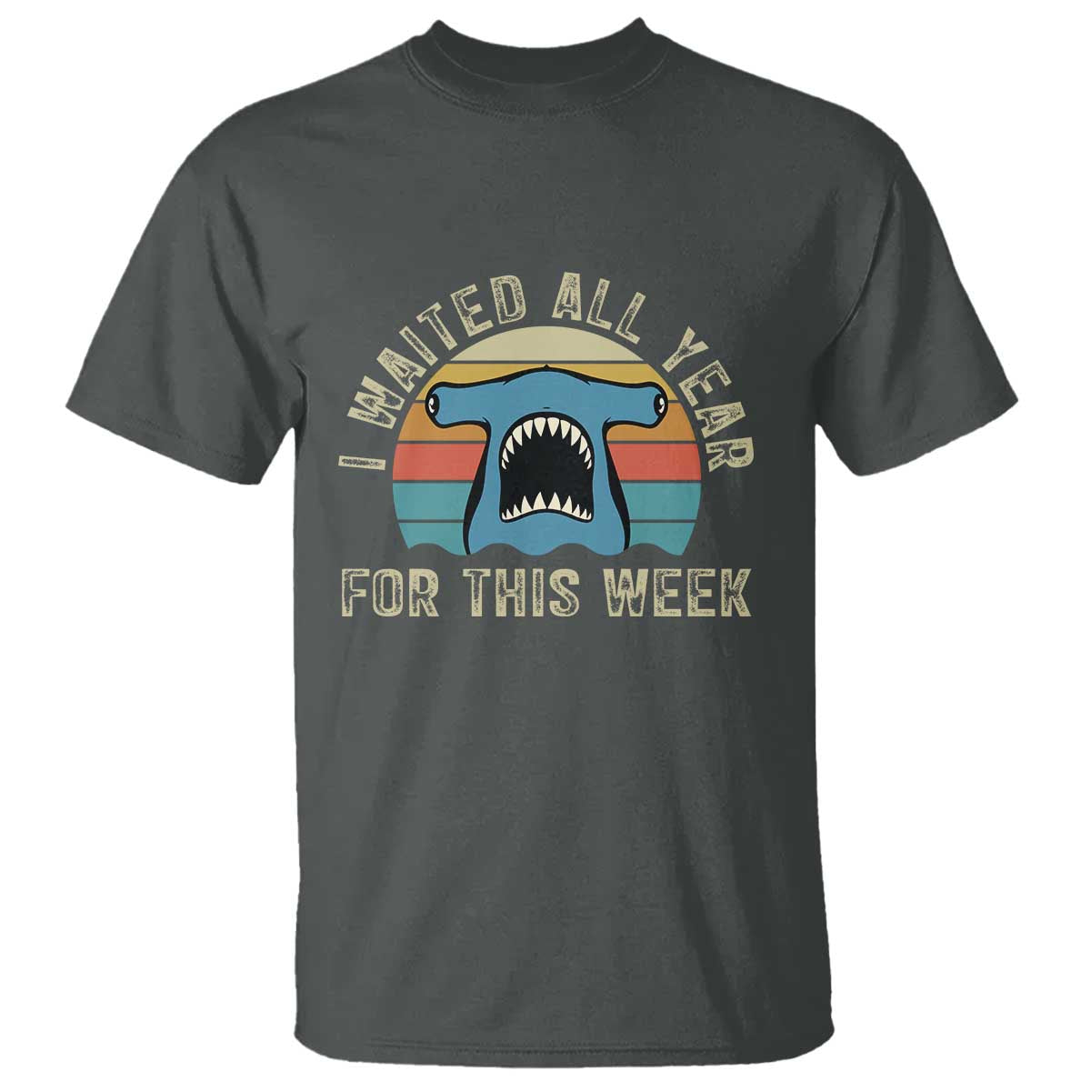 Hammerhead Shark T Shirt I Waited All Year For This Week Ocean Lover