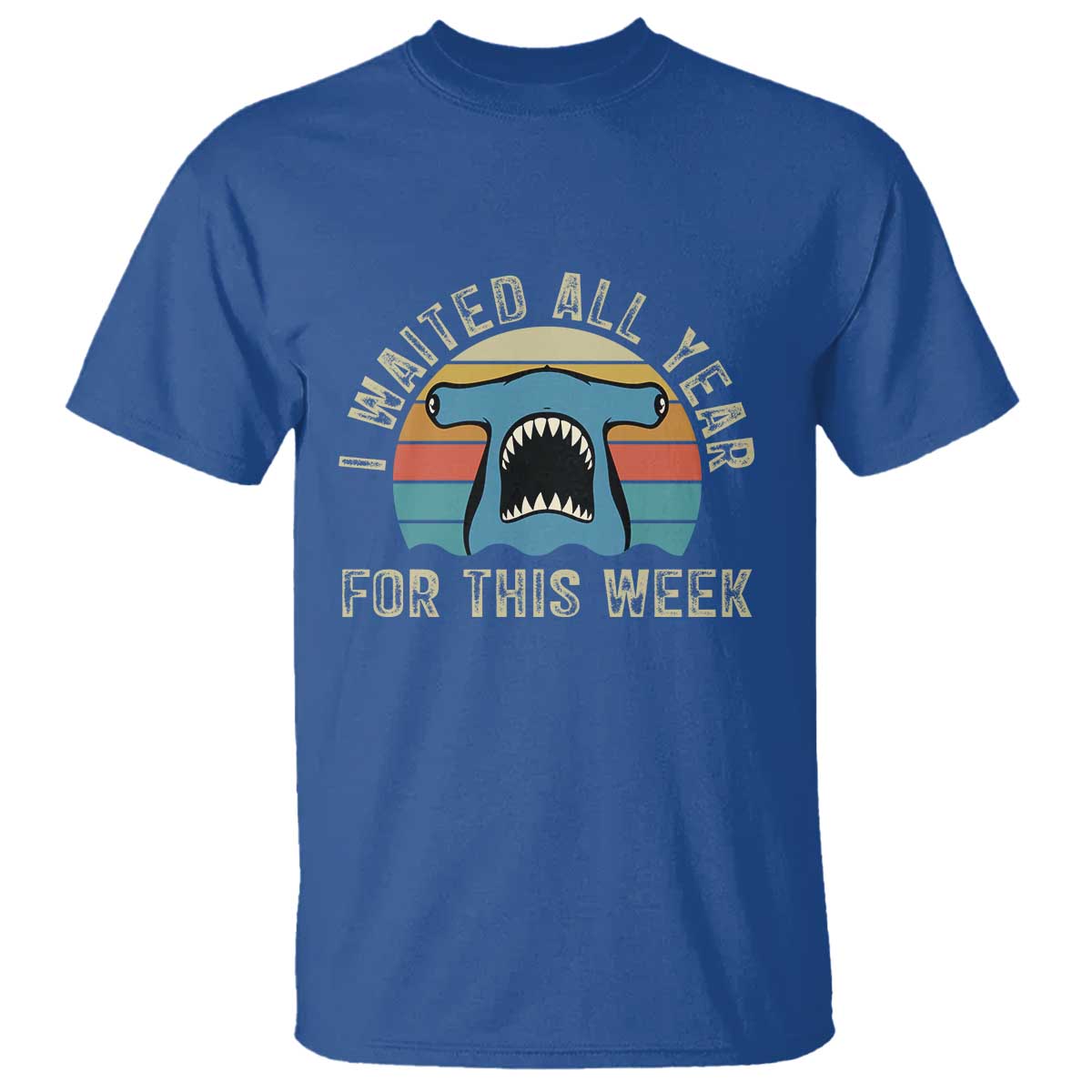 Hammerhead Shark T Shirt I Waited All Year For This Week Ocean Lover