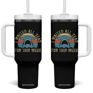 Hammerhead Shark Tumbler With Handle I Waited All Year For This Week Ocean Lover
