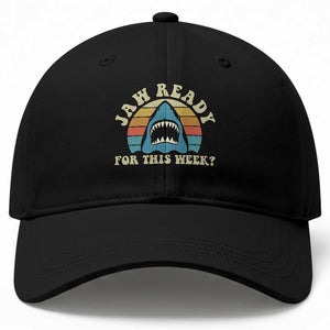 Jaw Ready For This Baseball Cap Vintage Shark Lover Ocean Wildlife
