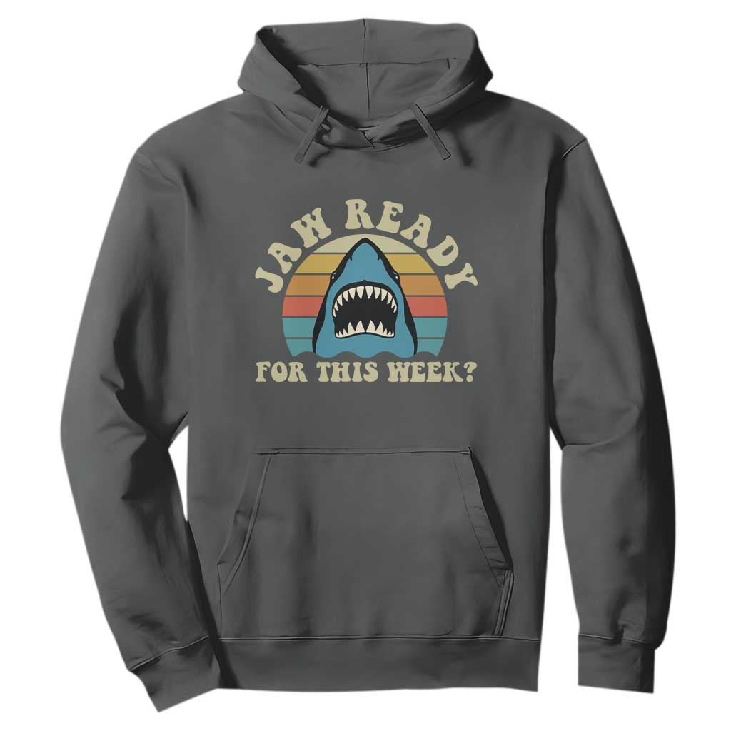 Jaw Ready For This Hoodie Vintage Shark Lover Ocean Wildlife
