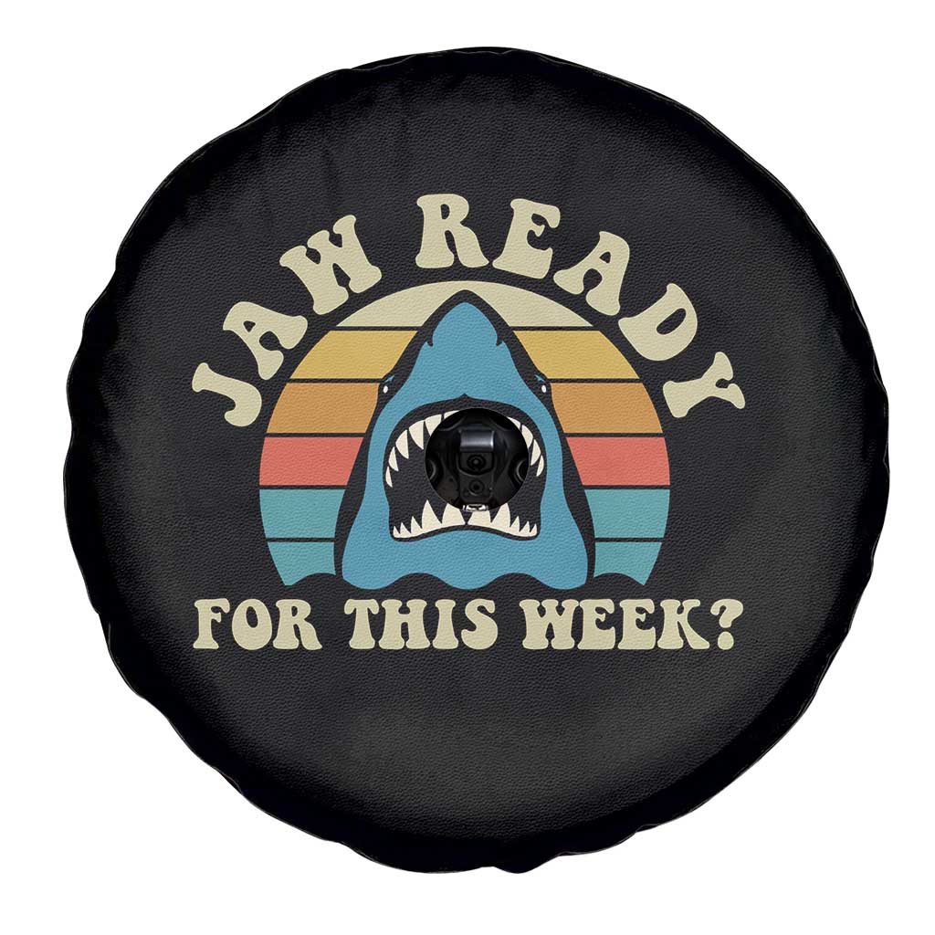 Jaw Ready For This Spare Tire Cover Vintage Shark Lover Ocean Wildlife