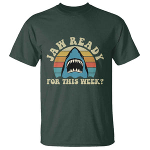 Jaw Ready For This T Shirt Vintage Shark Lover Ocean Wildlife