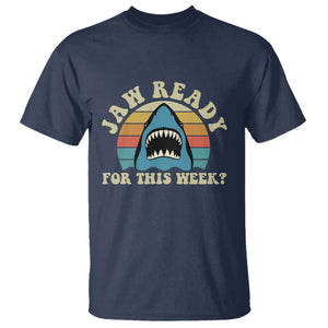 Jaw Ready For This T Shirt Vintage Shark Lover Ocean Wildlife
