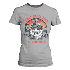 Funny Shark Summer Vacation T Shirt For Women I Waited All Year For This Week