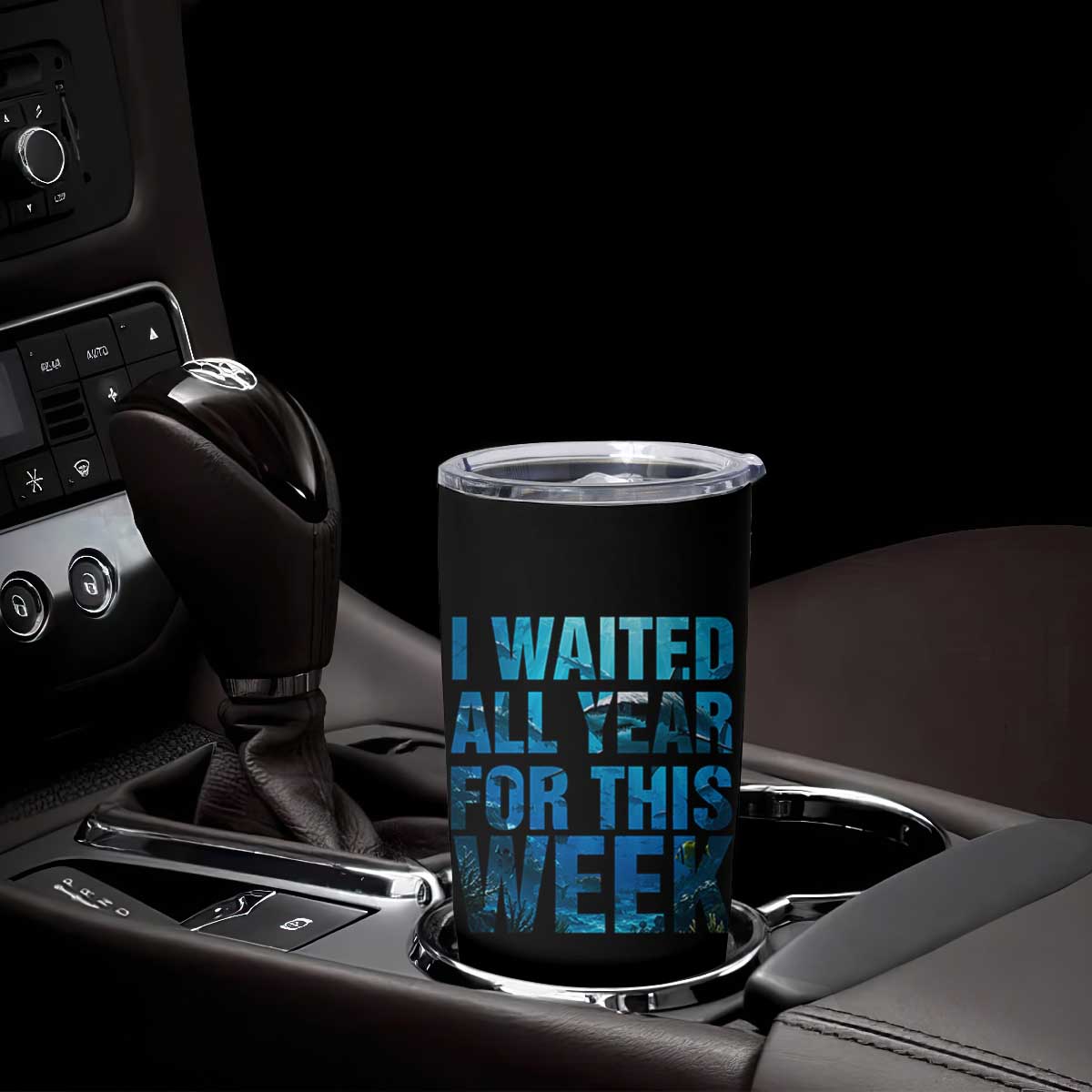 Shark Lover Week Gift Tumbler Cup I Waited All Year For This Week