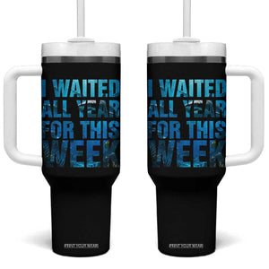 Shark Lover Week Gift Tumbler With Handle I Waited All Year For This Week