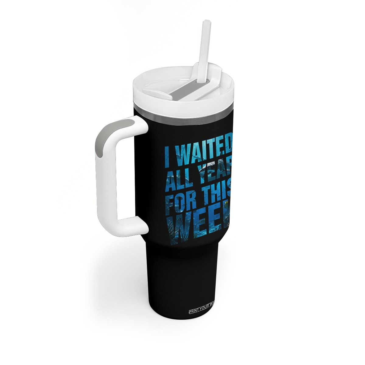 Shark Lover Week Gift Tumbler With Handle I Waited All Year For This Week