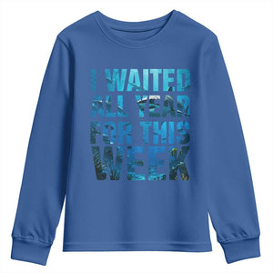 Shark Lover Week Gift Youth Sweatshirt I Waited All Year For This Week