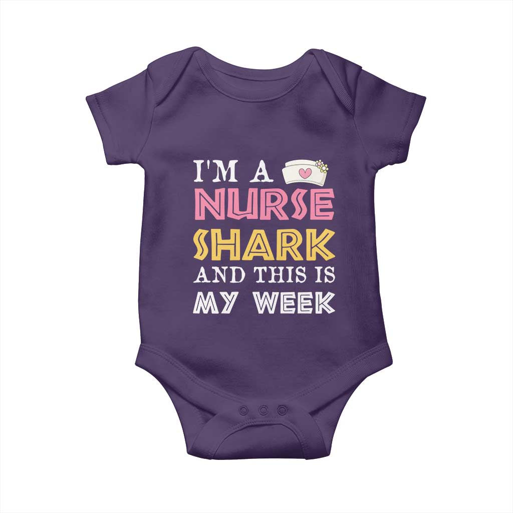 Funny Nurse Shark Gift Baby Onesie This Is My Week