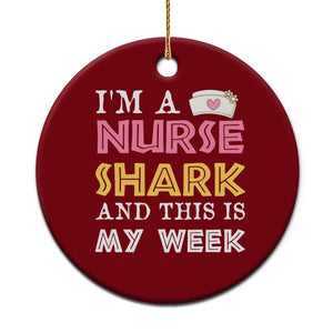 Funny Nurse Shark Gift Ceramic Ornament This Is My Week
