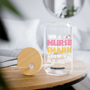 Funny Nurse Shark Gift Glass Can This Is My Week