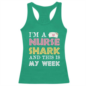 Funny Nurse Shark Gift Racerback Tank Top This Is My Week