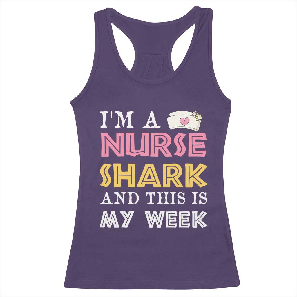 Funny Nurse Shark Gift Racerback Tank Top This Is My Week