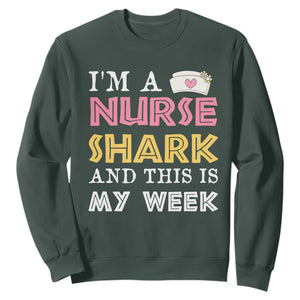 Funny Nurse Shark Gift Sweatshirt This Is My Week