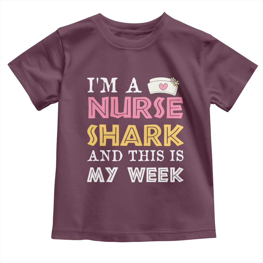 Funny Nurse Shark Gift Toddler T Shirt This Is My Week