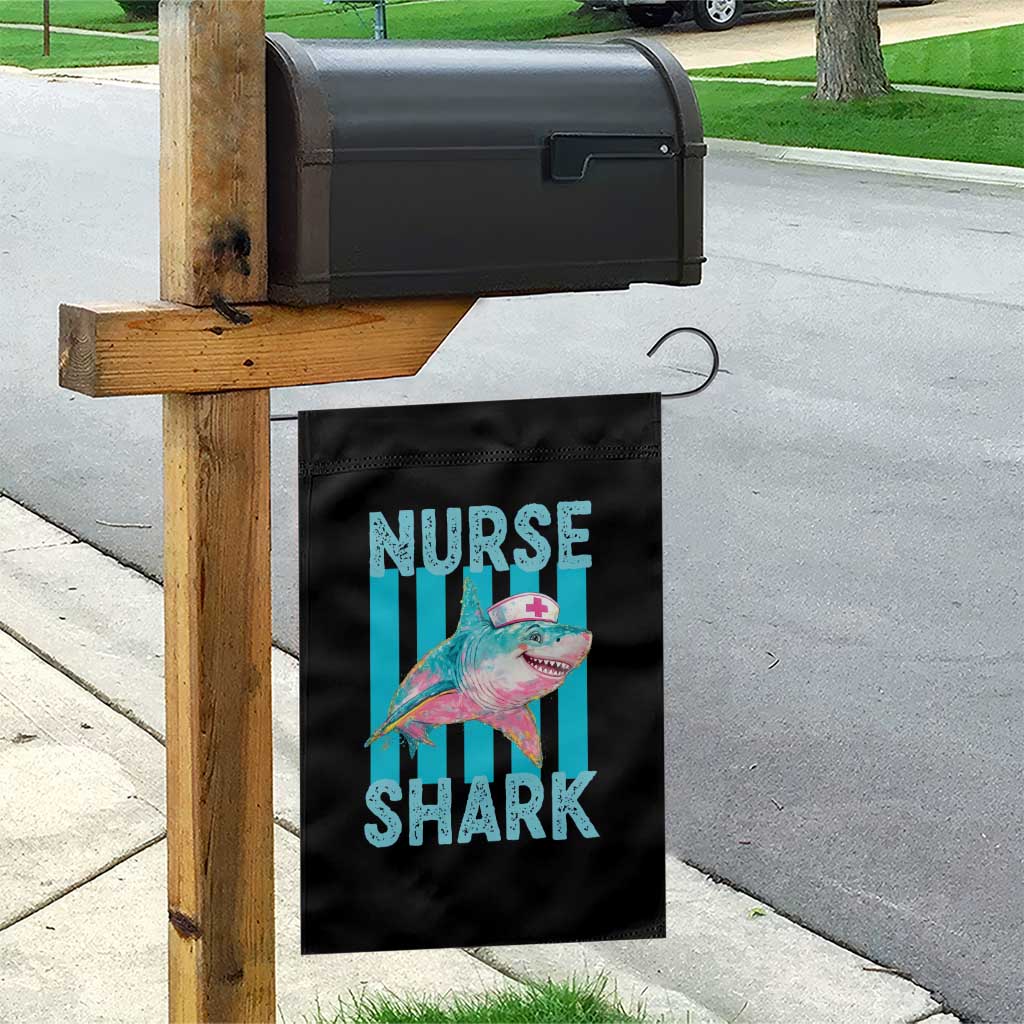 Funny Nurse Shark Garden Flag Medical Worker Appreciation Gift