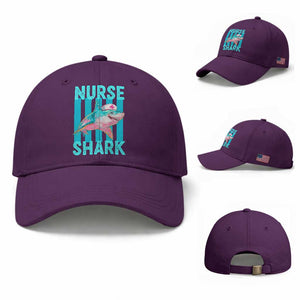 Funny Nurse Shark Baseball Cap Medical Worker Appreciation Gift