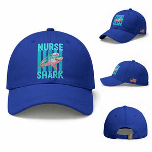 Funny Nurse Shark Baseball Cap Medical Worker Appreciation Gift