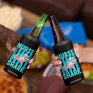 Funny Nurse Shark 4 in 1 Can Cooler Tumbler Medical Worker Appreciation Gift