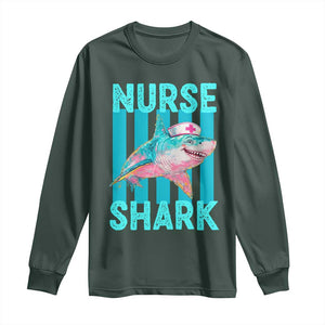 Funny Nurse Shark Long Sleeve Shirt Medical Worker Appreciation Gift