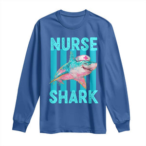 Funny Nurse Shark Long Sleeve Shirt Medical Worker Appreciation Gift