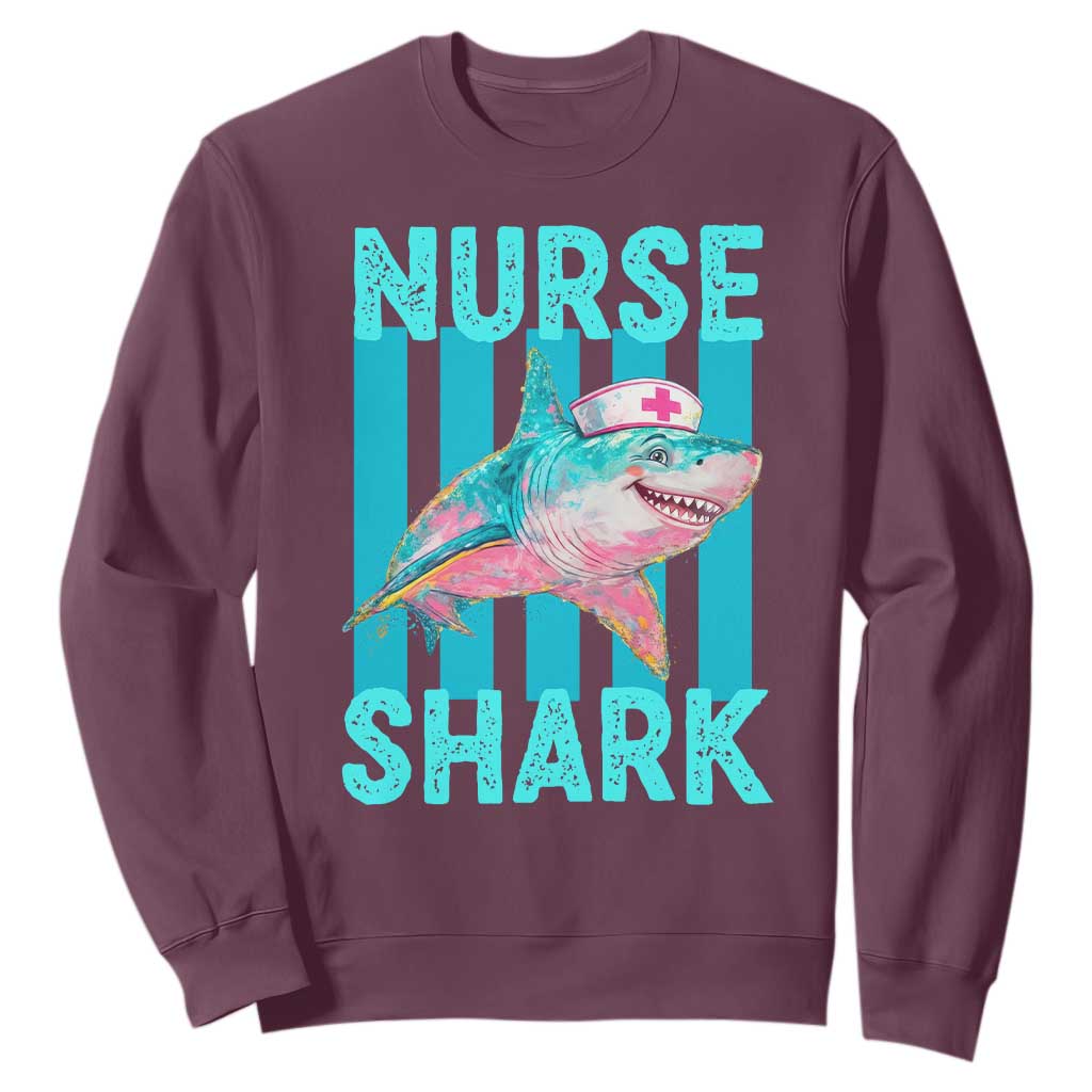 Funny Nurse Shark Sweatshirt Medical Worker Appreciation Gift