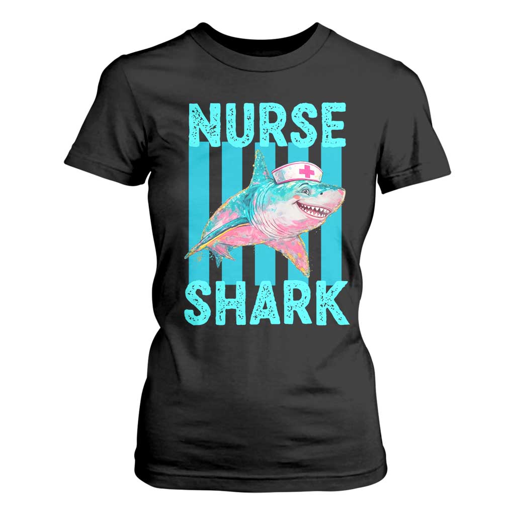 Funny Nurse Shark T Shirt For Women Medical Worker Appreciation Gift