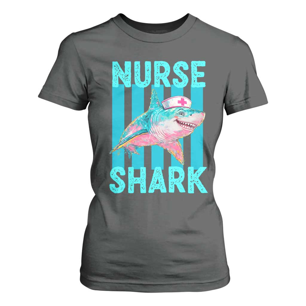 Funny Nurse Shark T Shirt For Women Medical Worker Appreciation Gift