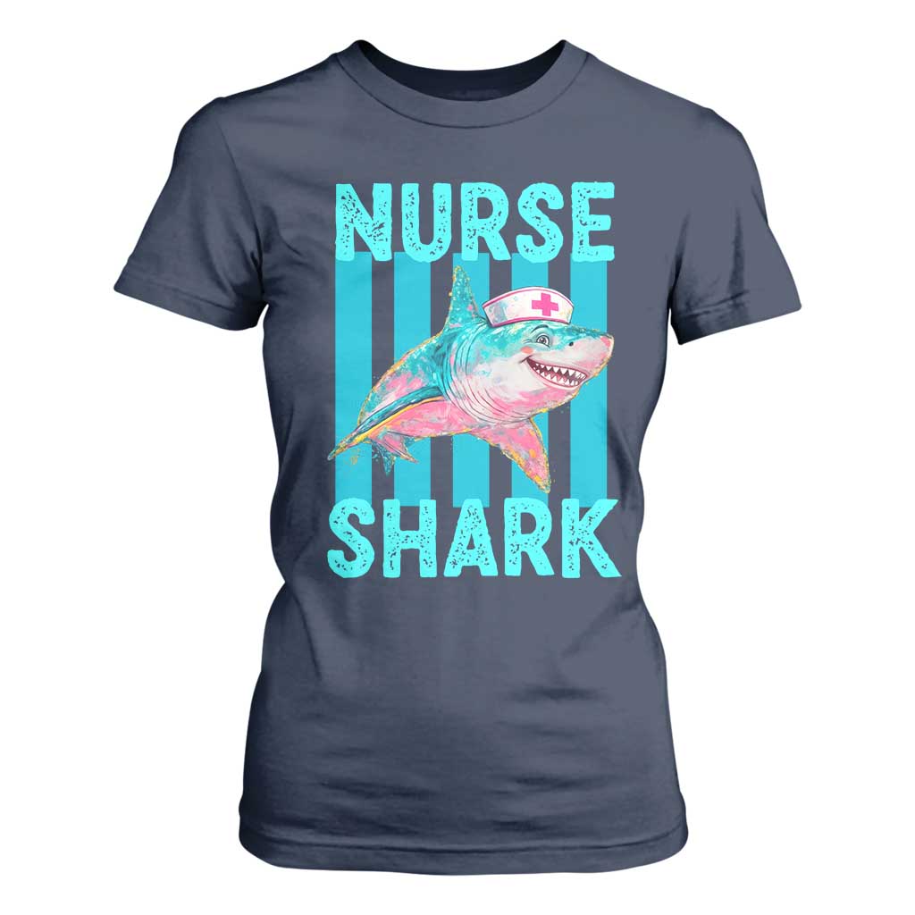 Funny Nurse Shark T Shirt For Women Medical Worker Appreciation Gift