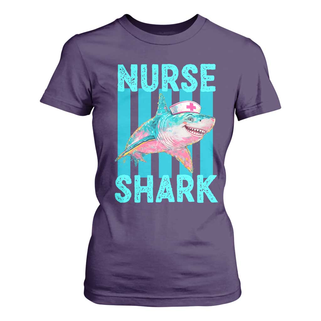 Funny Nurse Shark T Shirt For Women Medical Worker Appreciation Gift