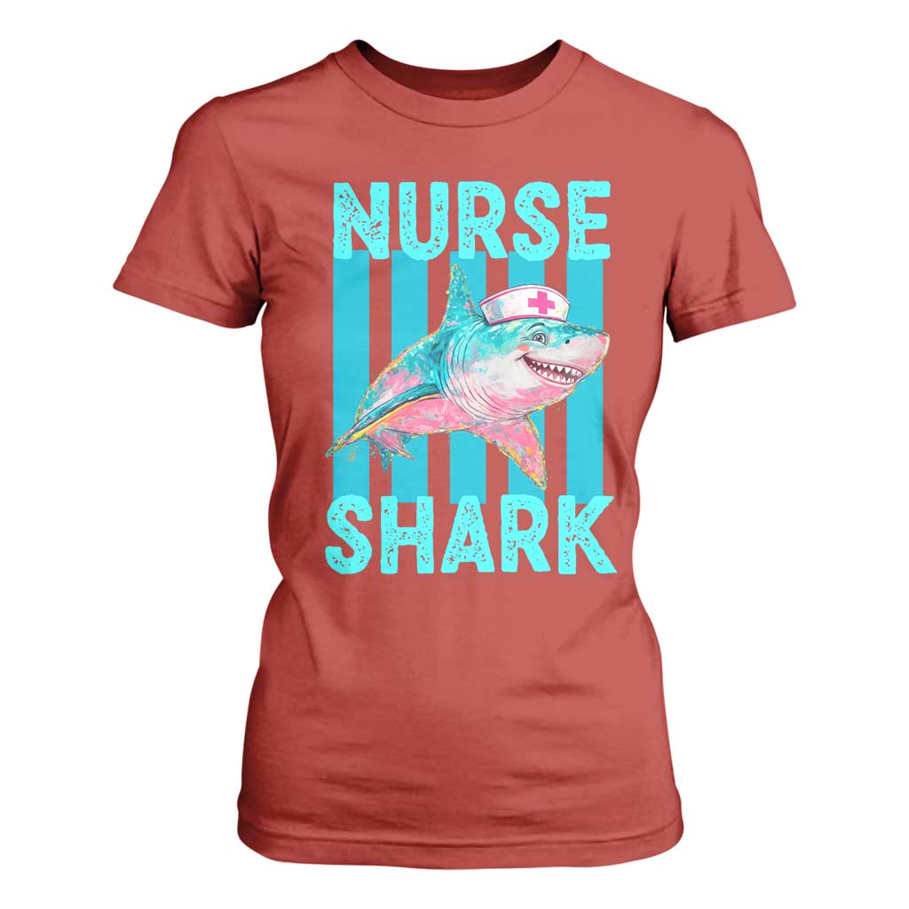 Funny Nurse Shark T Shirt For Women Medical Worker Appreciation Gift
