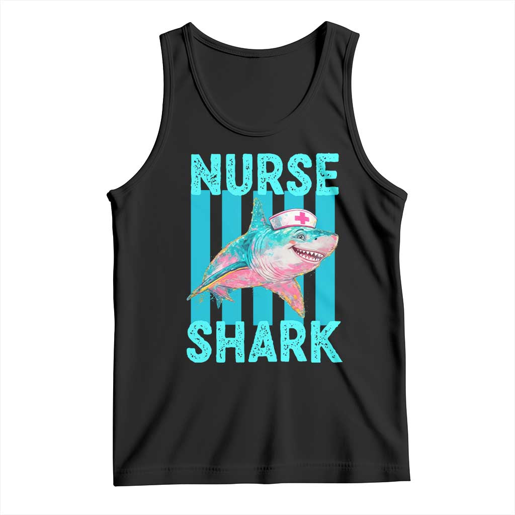 Funny Nurse Shark Tank Top Medical Worker Appreciation Gift TS12 Black Print Your Wear