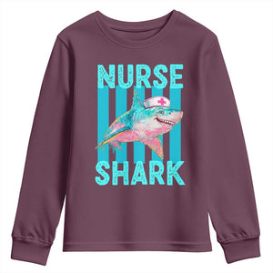Funny Nurse Shark Youth Sweatshirt Medical Worker Appreciation Gift