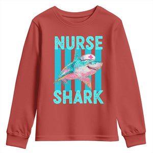 Funny Nurse Shark Youth Sweatshirt Medical Worker Appreciation Gift