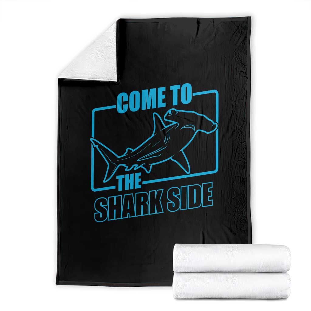 Funny Hammerhead Shark Lover Throw Blanket Come To The Shark Side