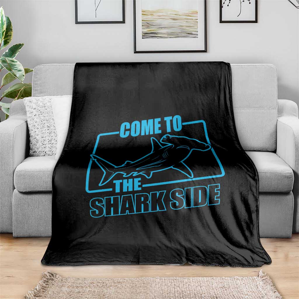 Funny Hammerhead Shark Lover Throw Blanket Come To The Shark Side