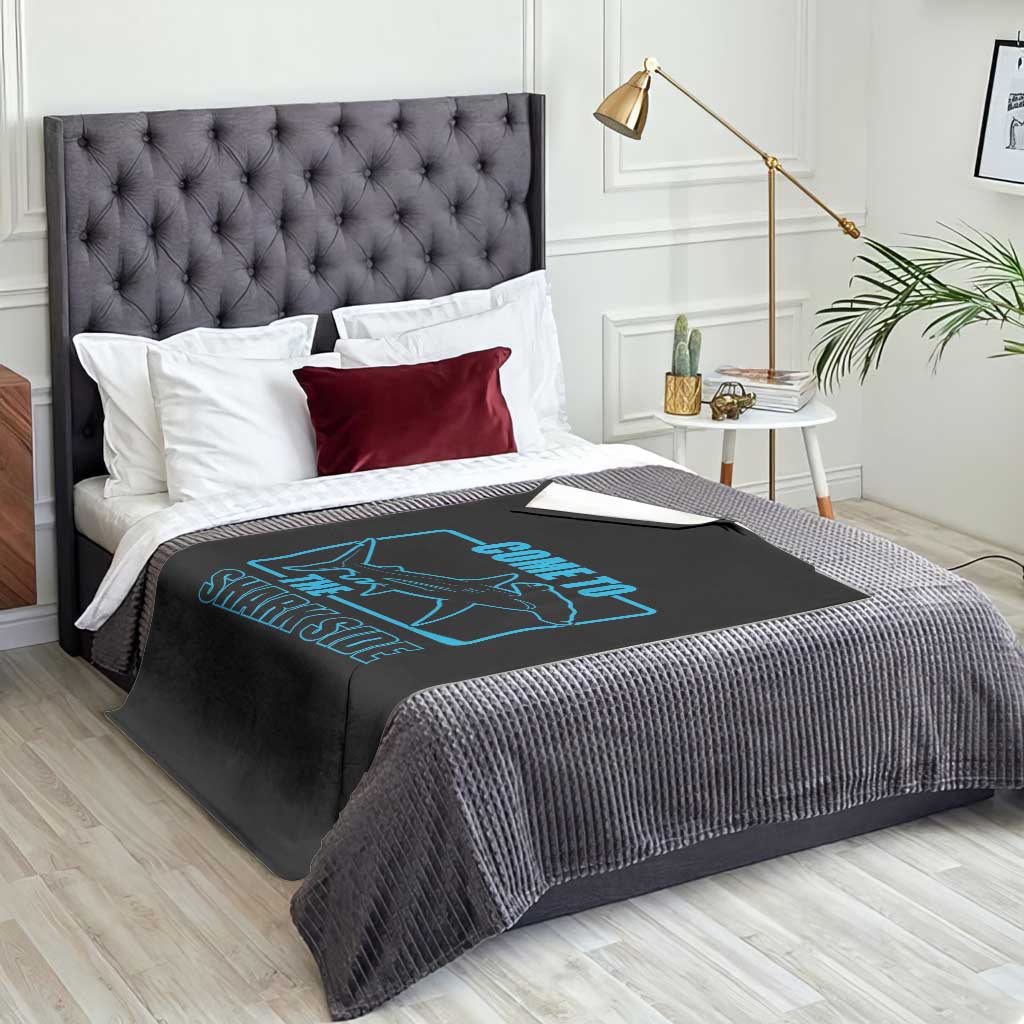Funny Hammerhead Shark Lover Throw Blanket Come To The Shark Side