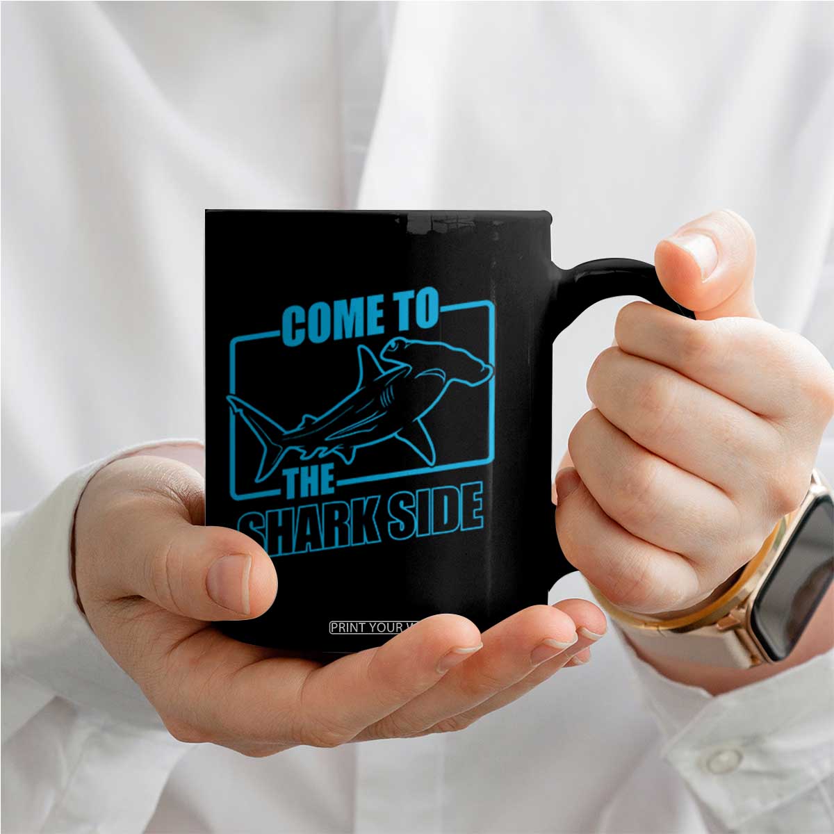 Funny Hammerhead Shark Lover Coffee Mug Come To The Shark Side