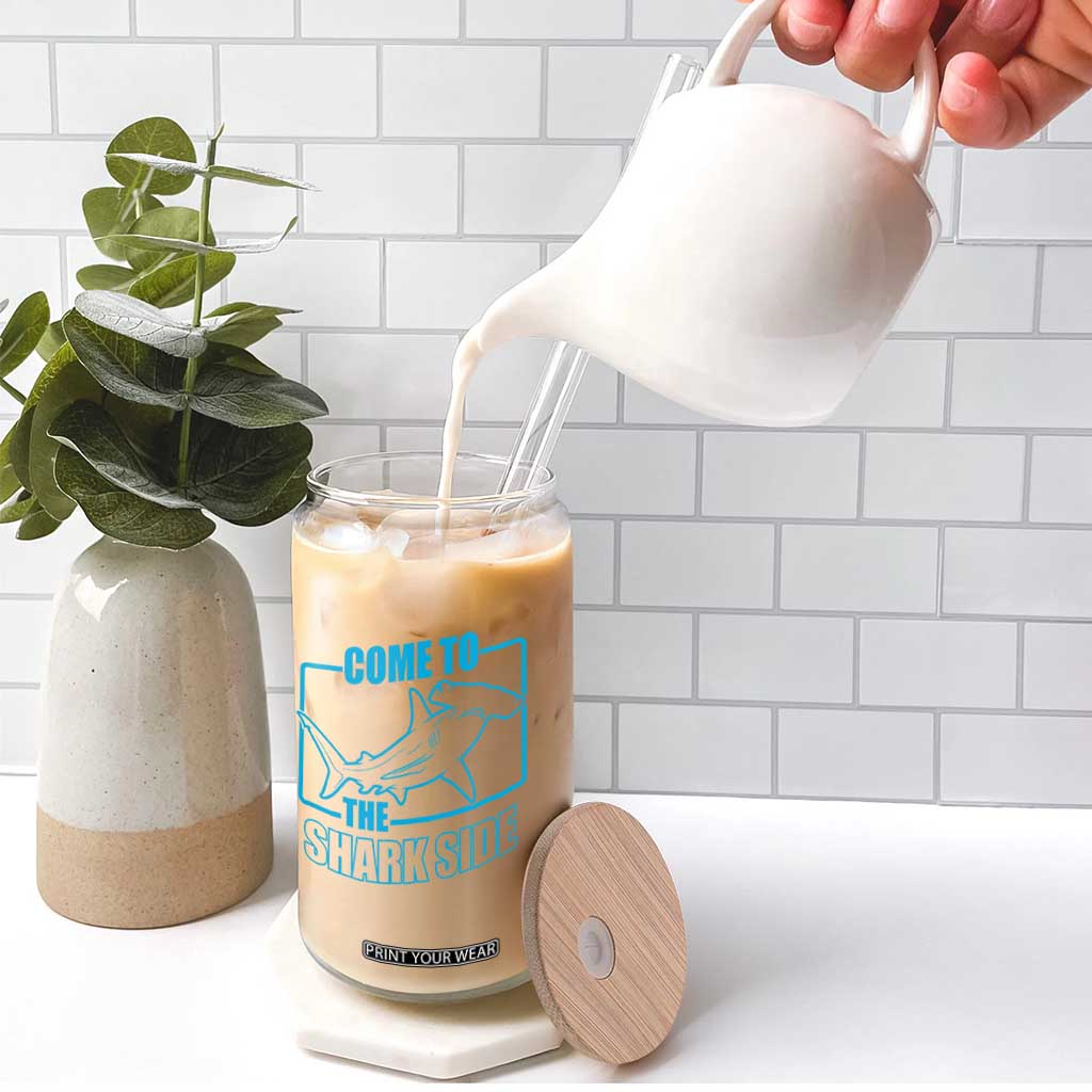 Funny Hammerhead Shark Lover Glass Can Come To The Shark Side