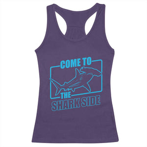 Funny Hammerhead Shark Lover Racerback Tank Top Come To The Shark Side