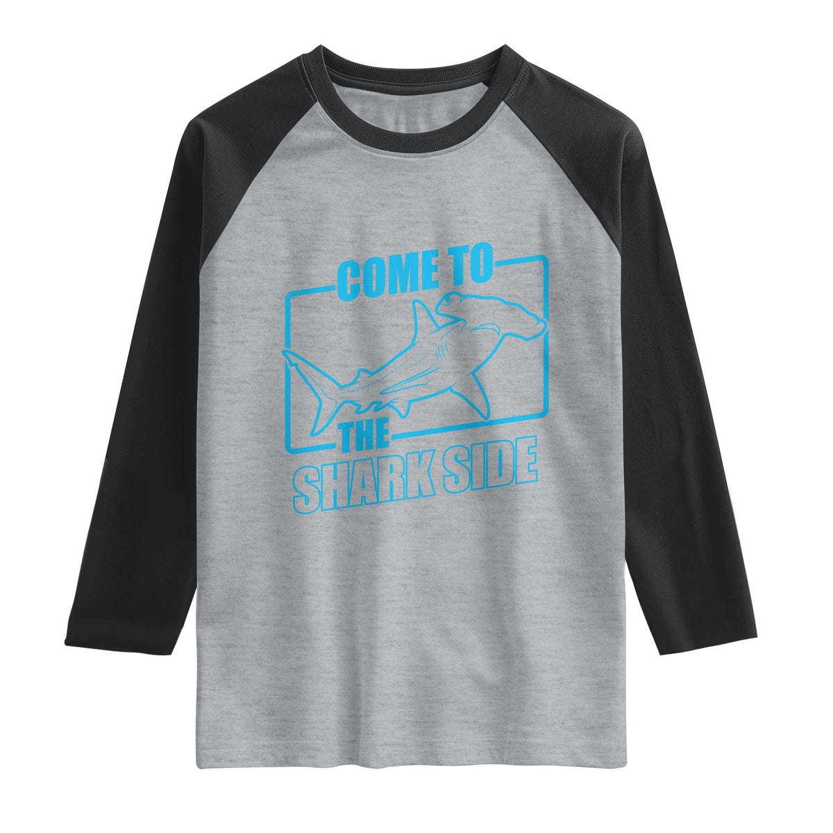 Funny Hammerhead Shark Lover Raglan Shirt Come To The Shark Side