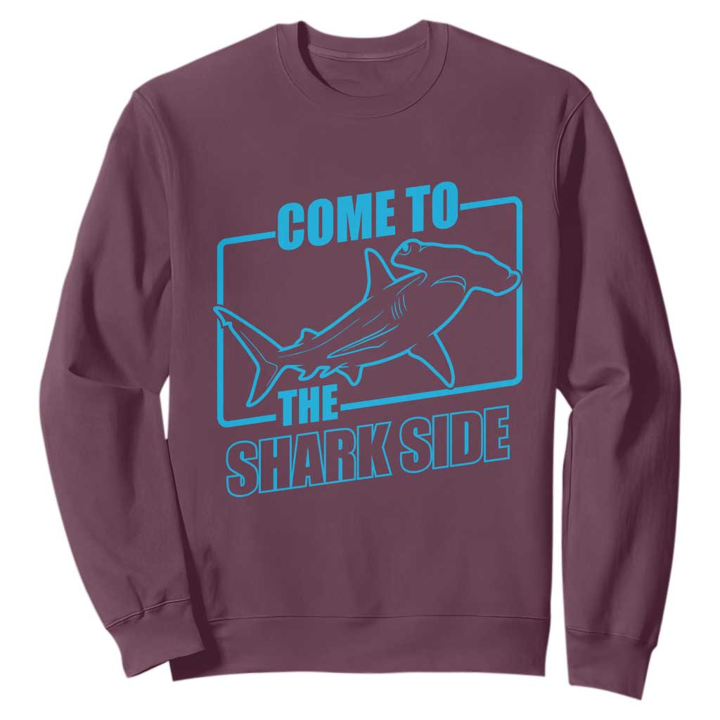 Funny Hammerhead Shark Lover Sweatshirt Come To The Shark Side