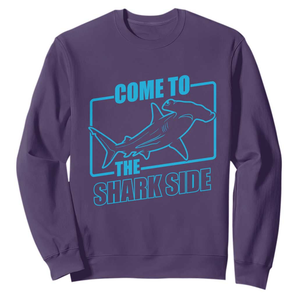 Funny Hammerhead Shark Lover Sweatshirt Come To The Shark Side